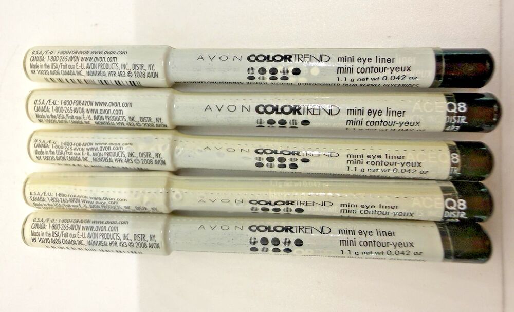 Avon Color Trend Mini Eyeliner Pencil Black Noir 1.1g New Discontinued‎ 2008 (5)
